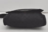 Authentic GUCCI Shoulder Cross Body Bag GG Canvas Leather 146236 Black 8608I