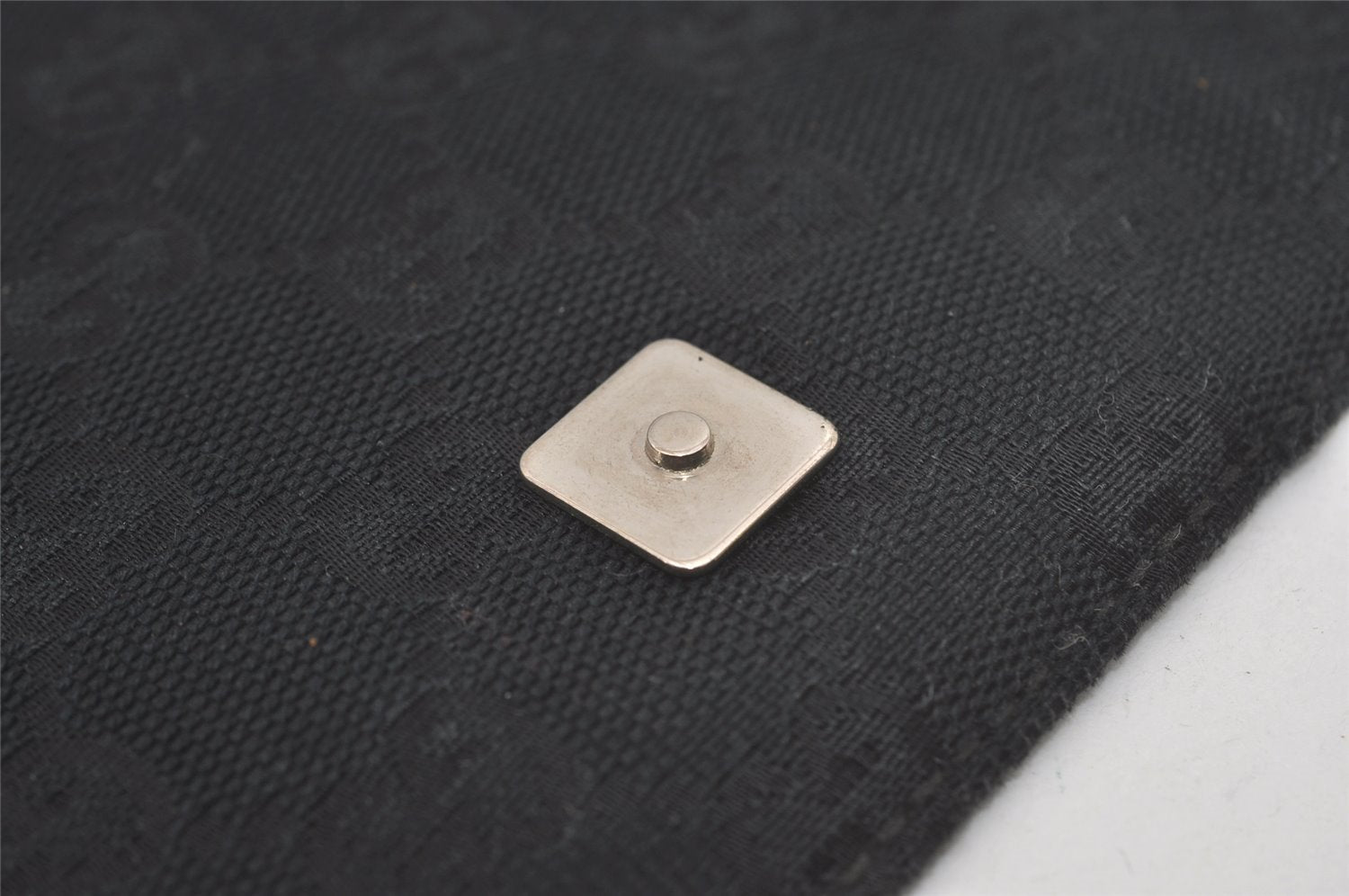 Authentic GUCCI Shoulder Cross Body Bag GG Canvas Leather 146236 Black 8608I