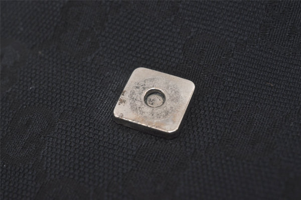 Authentic GUCCI Shoulder Cross Body Bag GG Canvas Leather 146236 Black 8608I