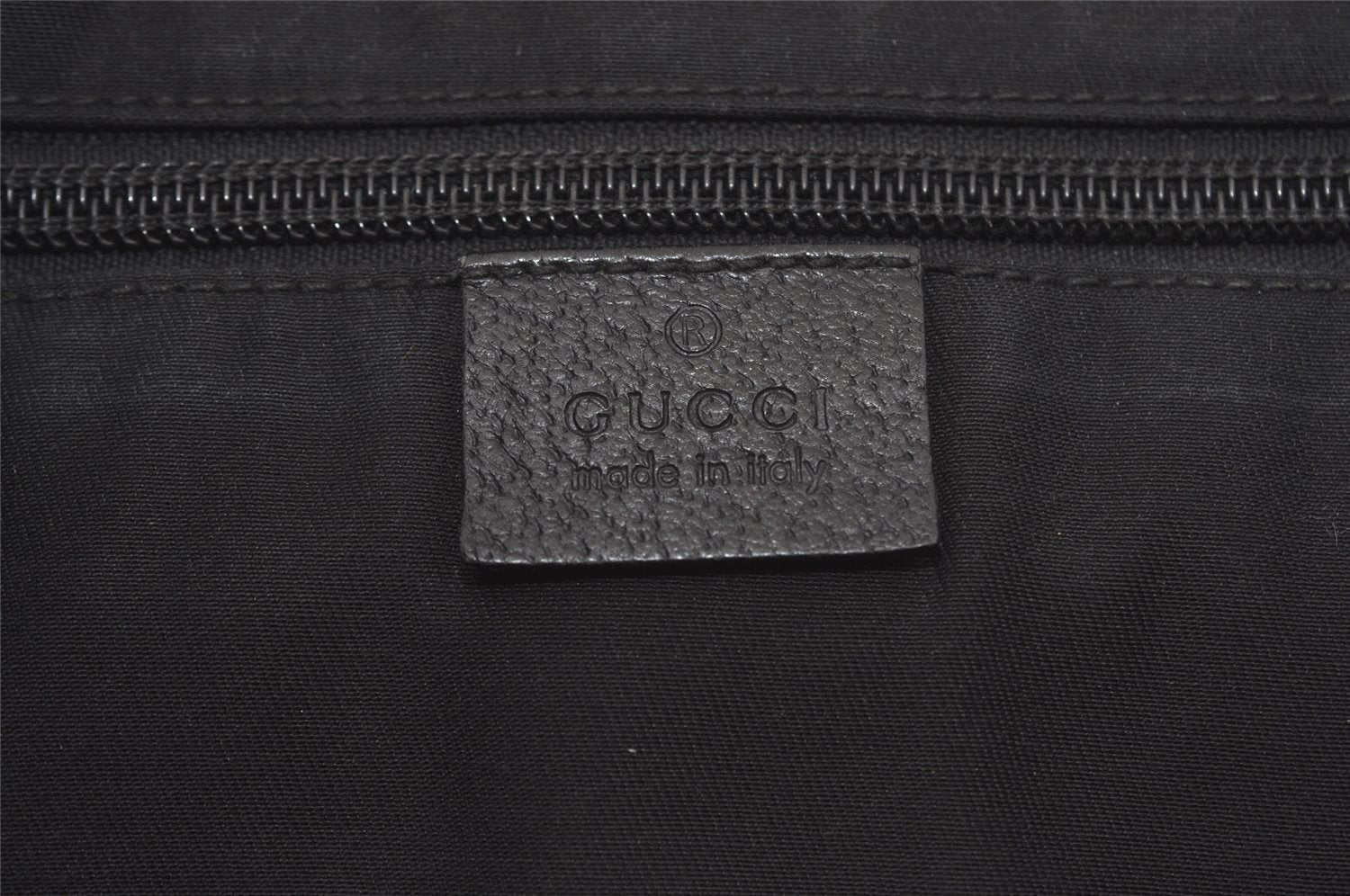 Authentic GUCCI Shoulder Cross Body Bag GG Canvas Leather 146236 Black 8608I