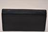 Authentic GUCCI Vintage Long Wallet Purse Leather Black 8608J