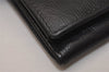 Authentic GUCCI Vintage Long Wallet Purse Leather Black 8608J