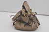 Authentic MIU MIU Ribbon Leather 2Way Shoulder Hand Bag Purse Brown 8609I