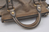Authentic MIU MIU Ribbon Leather 2Way Shoulder Hand Bag Purse Brown 8609I