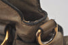 Authentic MIU MIU Ribbon Leather 2Way Shoulder Hand Bag Purse Brown 8609I