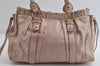 Authentic MIU MIU Vintage Leather 2Way Shoulder Hand Tote Bag Purse Pink 8610I