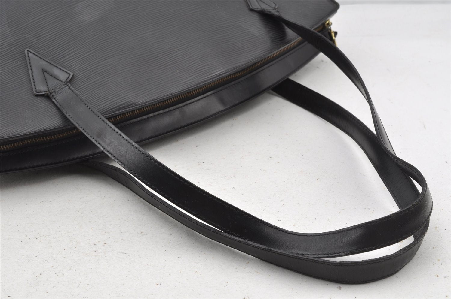 Auth Louis Vuitton Epi Saint Jacques Shopping Shoulder Bag Black M52262 LV 8611I