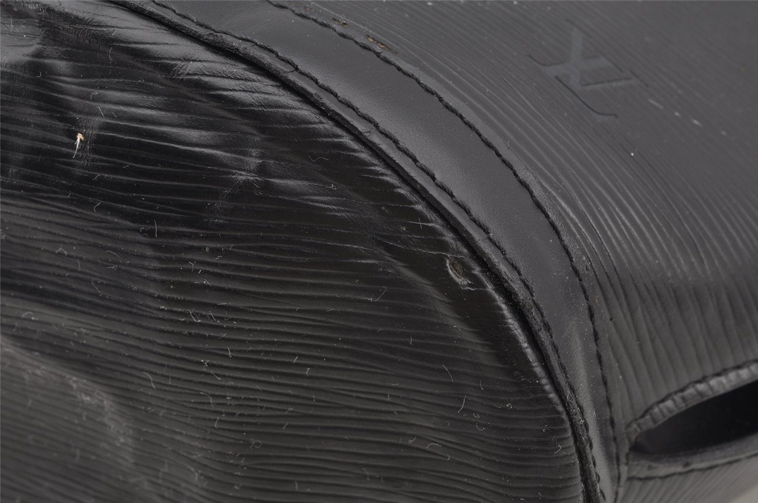 Auth Louis Vuitton Epi Saint Jacques Shopping Shoulder Bag Black M52262 LV 8611I