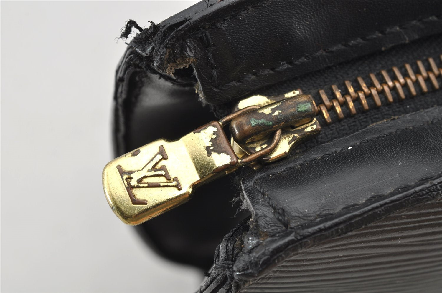 Auth Louis Vuitton Epi Saint Jacques Shopping Shoulder Bag Black M52262 LV 8611I