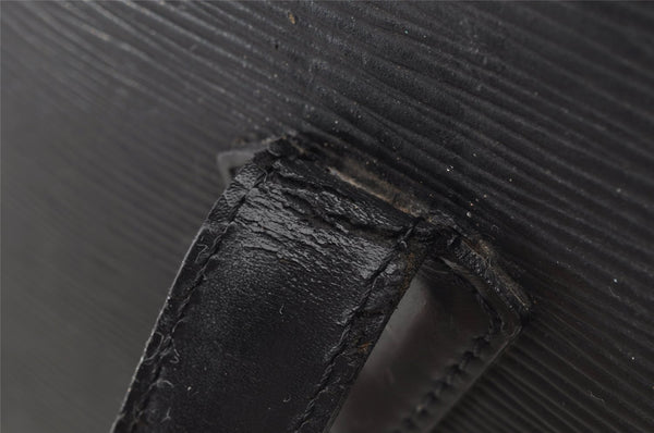 Auth Louis Vuitton Epi Saint Jacques Shopping Shoulder Bag Black M52262 LV 8611I