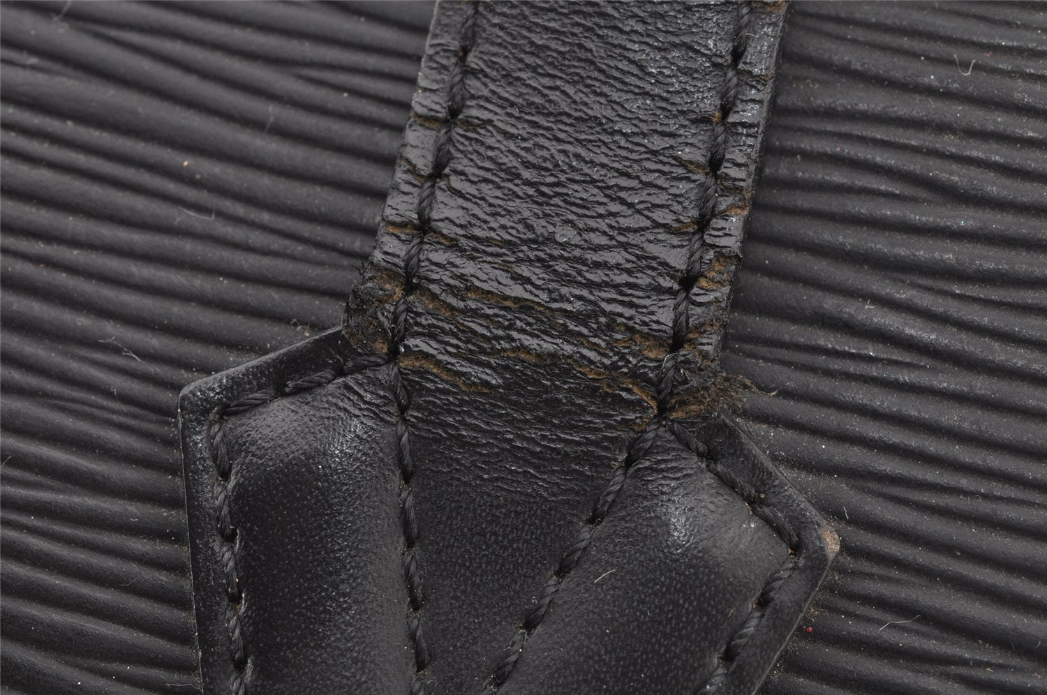 Auth Louis Vuitton Epi Saint Jacques Shopping Shoulder Bag Black M52262 LV 8611I