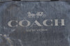 Authentic COACH Vintage Shoulder Tote Bag Denim Leather F67415 Blue 8611J