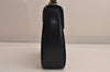 Auth Salvatore Ferragamo Gancini Leather 2Way Shoulder Hand Bag Black 8611M