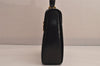 Auth Salvatore Ferragamo Gancini Leather 2Way Shoulder Hand Bag Black 8611M