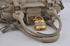 Authentic Chloe Paddington Vintage Leather Shoulder Hand Bag Purse Beige 8612I