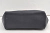 Authentic COACH Vintage Shoulder Tote Bag Leather Navy Blue 8613J