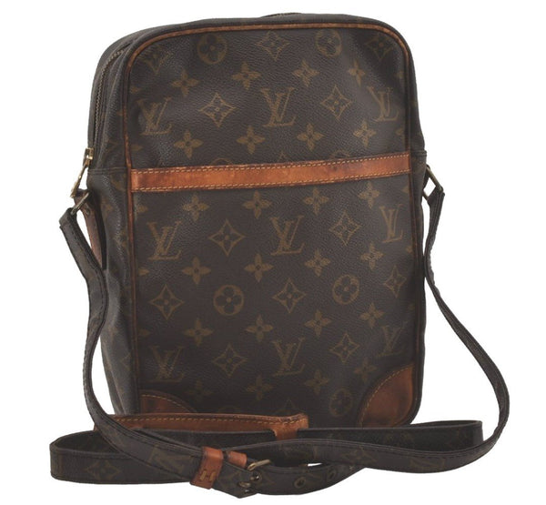 Authentic Louis Vuitton Monogram Danube MM Shoulder Cross Bag M45264 LV 8615I