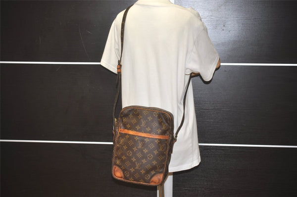 Authentic Louis Vuitton Monogram Danube MM Shoulder Cross Bag M45264 LV 8615I