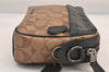 Authentic COACH Signature Clutch Hand Bag Purse PVC Leather F50715 Brown 8615M