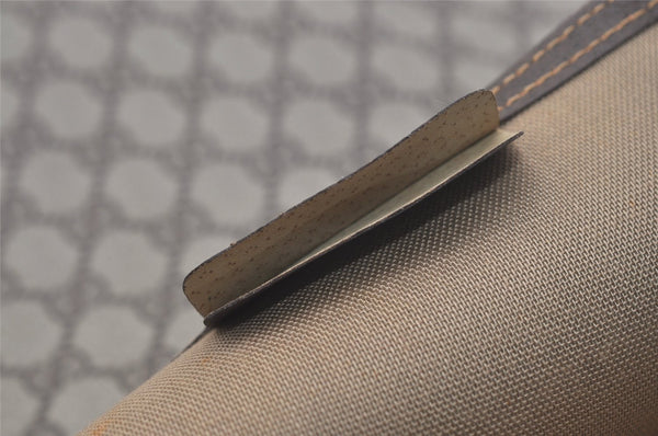 Authentic GUCCI Web Sherry Line Shoulder Tote Bag GG PVC Leather Brown 8616I