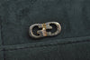Authentic GUCCI Vintage Chain Shoulder Bag Purse Suede Green 8617I