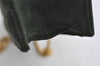 Authentic GUCCI Vintage Chain Shoulder Bag Purse Suede Green 8617I