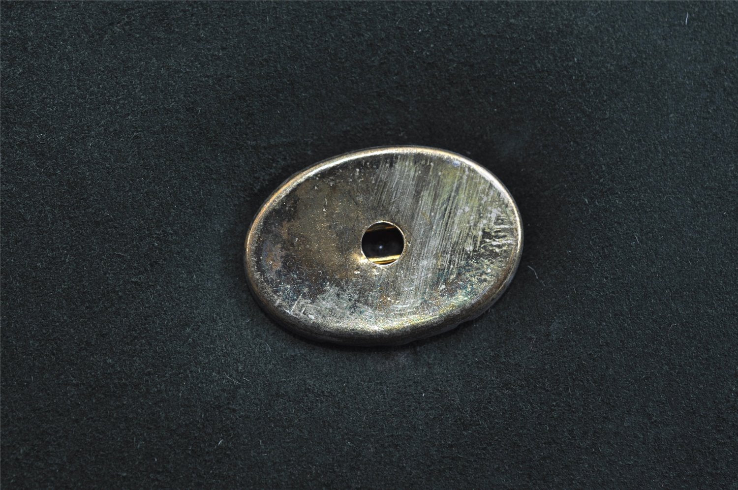 Authentic GUCCI Vintage Chain Shoulder Bag Purse Suede Green 8617I