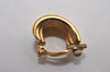 Authentic NINA RICCI Vintage Clip-on Earrings Gold Tone 8617J