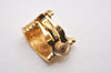 Authentic NINA RICCI Vintage Clip-on Earrings Gold Tone 8617J