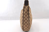 Auth GUCCI Web Sherry Line Shoulder Bag GG Canvas Leather 145757 Brown 8618I