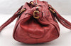 Authentic Chloe Paddington Vintage Leather Shoulder Hand Bag Purse Red 8619I