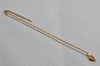 Authentic NINA RICCI Vintage Gold Tone Leaf Shaped Chain Pendant Necklace  8619J