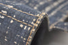 Authentic PRADA Canapa Stampata L Vintage Denim Tote Hand Bag B1872B Blue 8620I