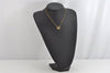 Authentic NINA RICCI Gold Tone Ribbon Shaped Chain Pendant Necklace Junk 8620J