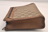 Authentic GUCCI GG Plus Clutch Hand Bag Purse PVC Leather Brown Junk 8620M