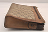 Authentic GUCCI GG Plus Clutch Hand Bag Purse PVC Leather Brown Junk 8620M