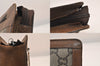 Authentic GUCCI GG Plus Clutch Hand Bag Purse PVC Leather Brown Junk 8620M