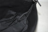 Authentic GUCCI Hand Bag Pouch Purse GG Canvas Leather 07198 Black 8623I
