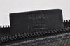 Authentic GUCCI Hand Bag Pouch Purse GG Canvas Leather 07198 Black 8623I