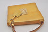 Authentic Louis Vuitton Vernis Spring Street Hand Bag Yellow M91029 LV 8624I