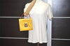 Authentic Louis Vuitton Vernis Spring Street Hand Bag Yellow M91029 LV 8624I