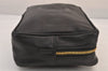 Authentic VERSACE Medusa Leather Clutch Hand Bag Pouch Purse Black 8624M