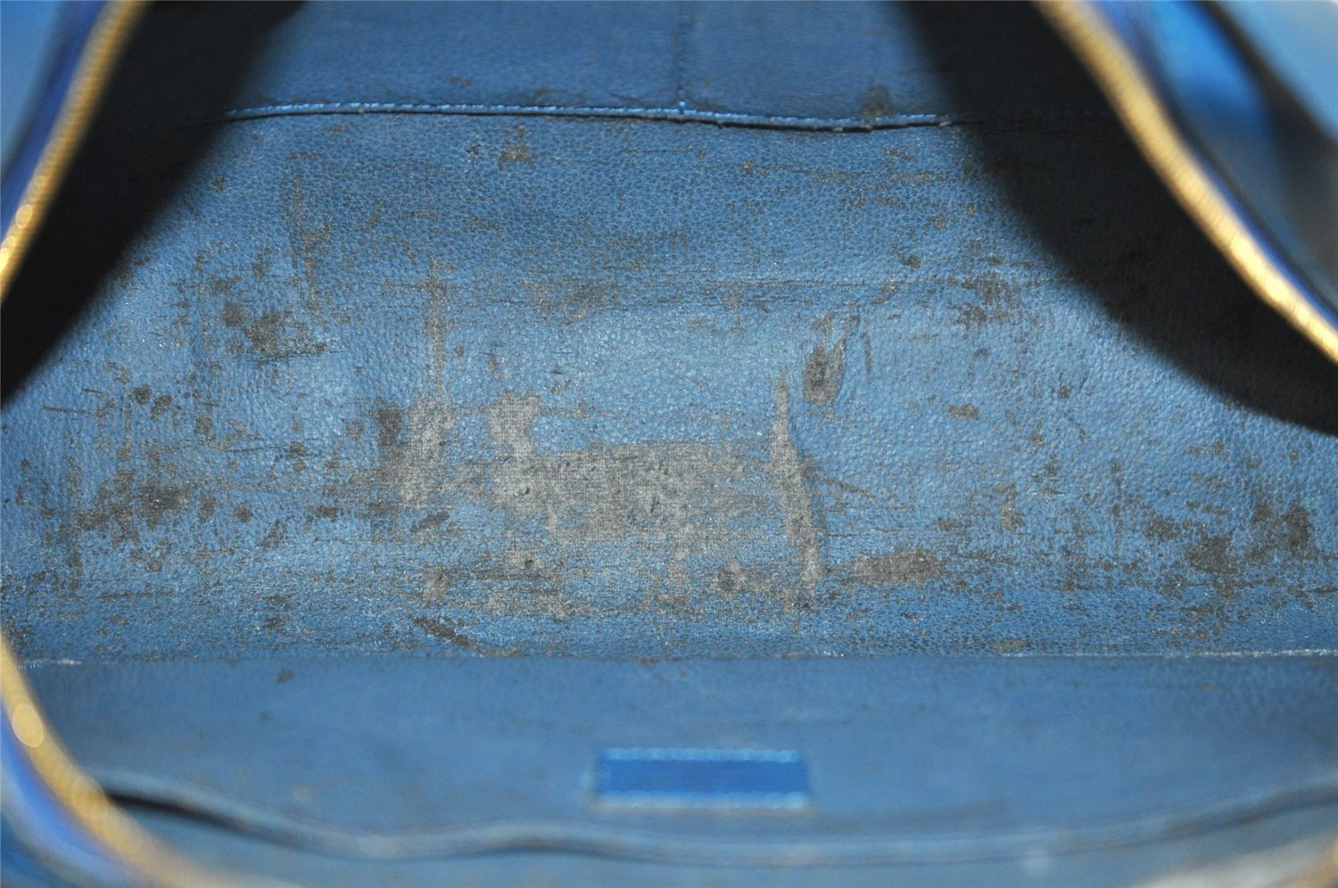 Authentic Louis Vuitton Epi Dauphine GM Cosmetic Pouch Blue M48435 LV 8625I