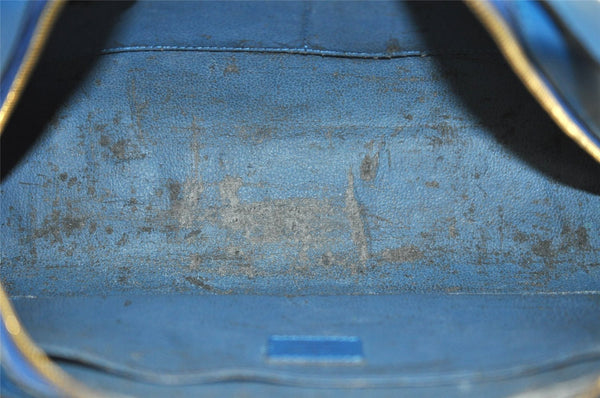 Authentic Louis Vuitton Epi Dauphine GM Cosmetic Pouch Blue M48435 LV 8625I