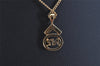 Authentic NINA RICCI Vintage Gold Tone Rhinestone Chain Pendant Necklace 8625J