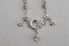 Authentic NINA RICCI Vintage Silver Tone Rhinestone Chain Pendant Necklace 8628J