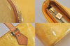 Authentic Louis Vuitton Vernis Houston Shoulder Hand Bag Yellow M91055 LV 8628M
