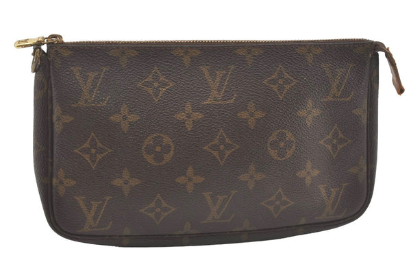 Authentic Louis Vuitton Monogram Pochette Accessoires Pouch M51980 LV Junk 8629I