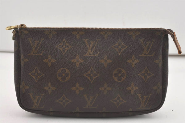 Authentic Louis Vuitton Monogram Pochette Accessoires Pouch M51980 LV Junk 8629I