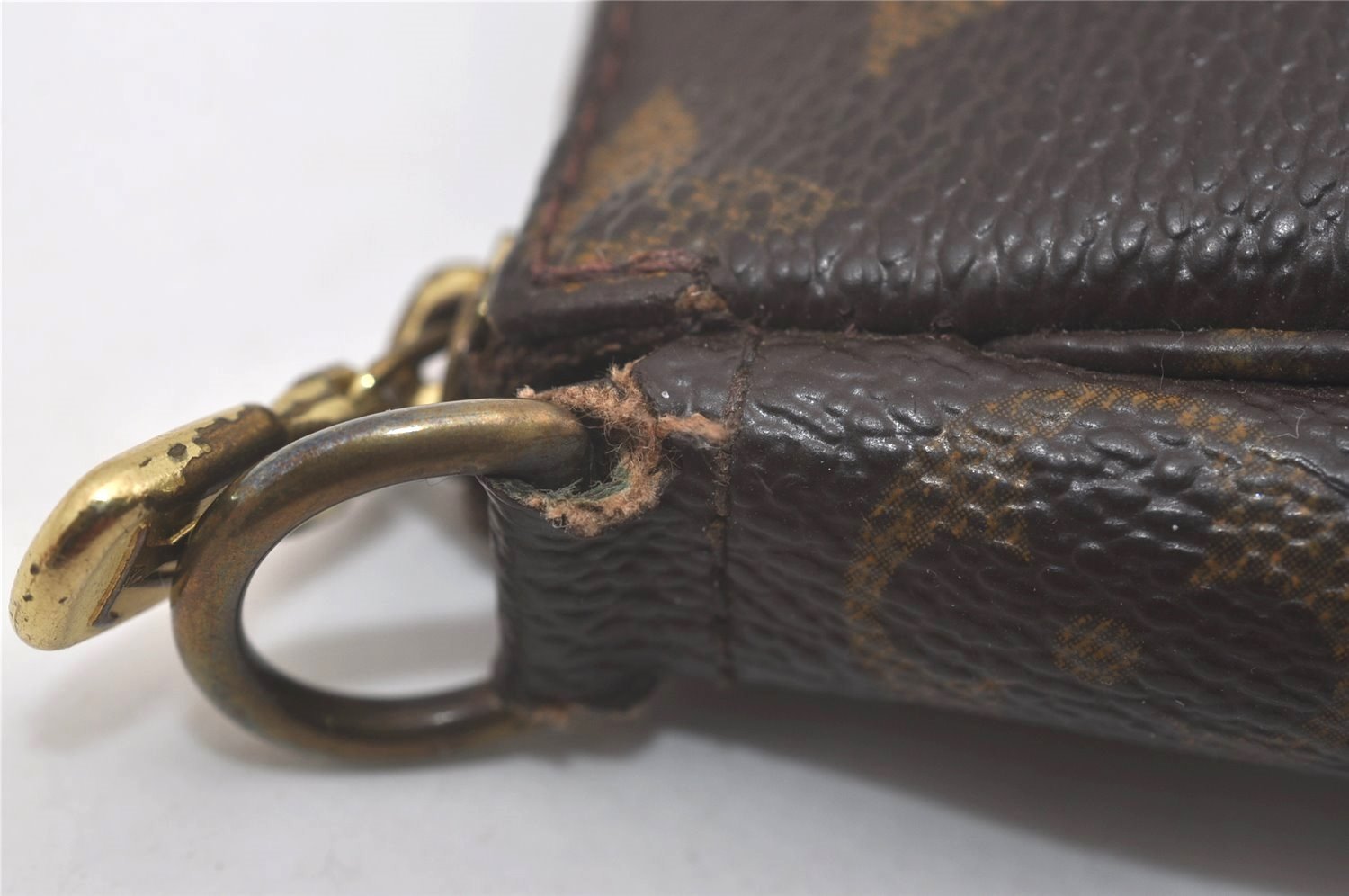 Authentic Louis Vuitton Monogram Pochette Accessoires Pouch M51980 LV Junk 8629I